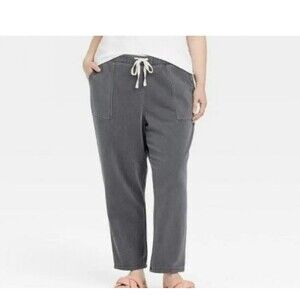 NWT Women's High-Rise Fleece Jogger Pants  Universal Thread - Dark Gray Size XXL